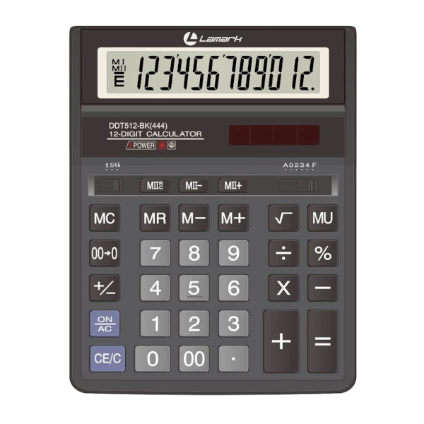 Калькулятор LAMARK DDT436-BK (черный) настольный, 16р