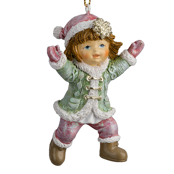 Украшение подвесное Erich Krause Decor "Малышка пастель" 9см, полирезина 64517