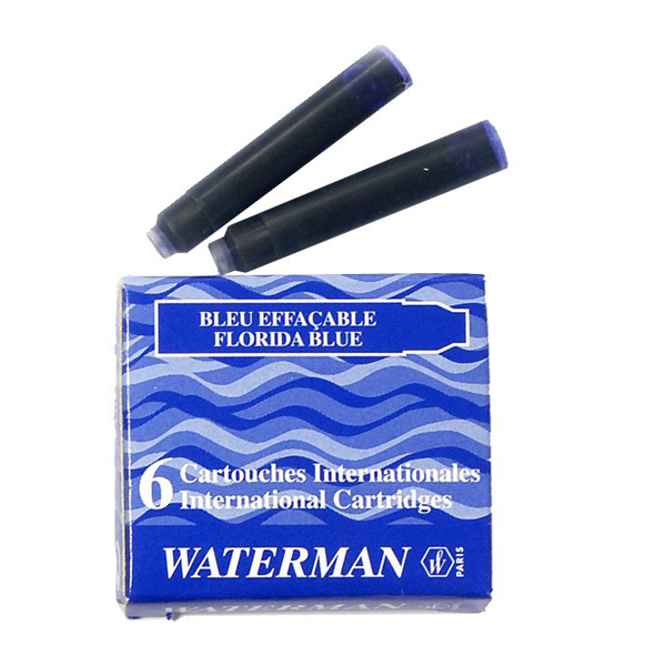 Чернильный патрон Waterman "Short" синий WAT-S0110950 (6шт)