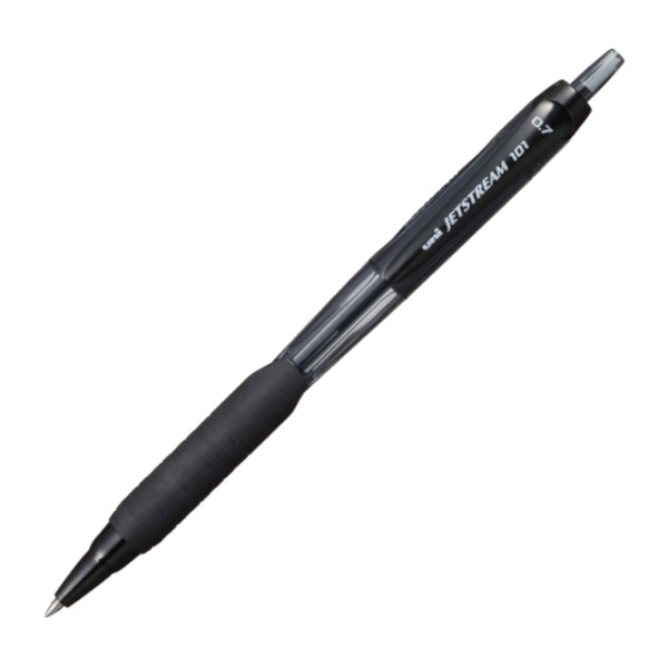 Ручка шар. автомат. 0,7мм, черный, черный корп. "Jetstream SXN-101-07N" 172195 UNI