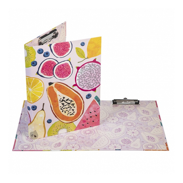 Планшет-папка с зажимом А4 картон, рисунок "Fruits" Ппк4л_075740 Hatber