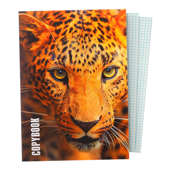 Тетрадь 96л А4 клетка "Ягуар" картон, рисунок 4180622 Calligrata