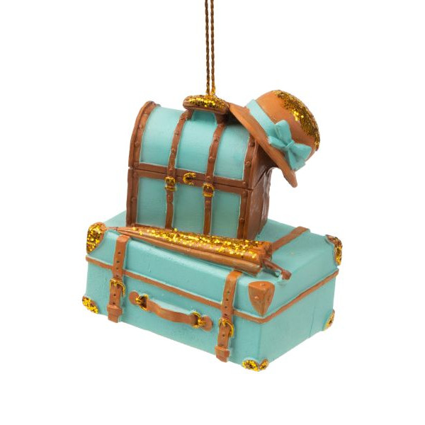 Подвесное украшение из полирезины "Багаж леди" 3,8*6*5,3см 89352 Феникс-Презент