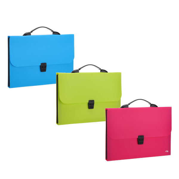 Портфель Deli "Rio" 13 отд., А4, пластик, ассорти EB40302