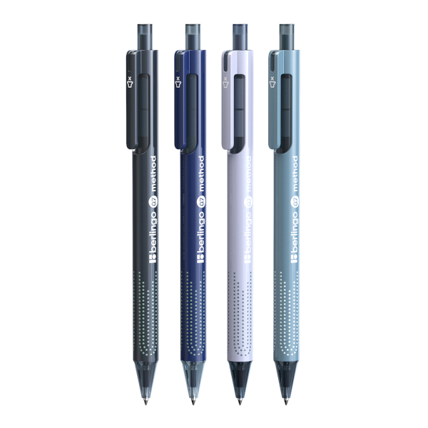 Ручка шар. автомат. масл. осн. 0,7мм, синий, ассорти корп. "Method" CBp_07520 Berlingo