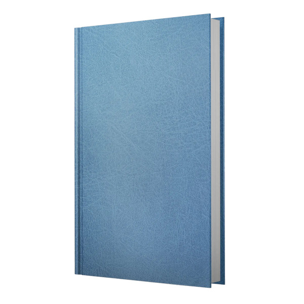 Ежедневник А5 не дат Listoff "Голубой" тв. обл., бумвинил, сшивка ЕЖБ52511207