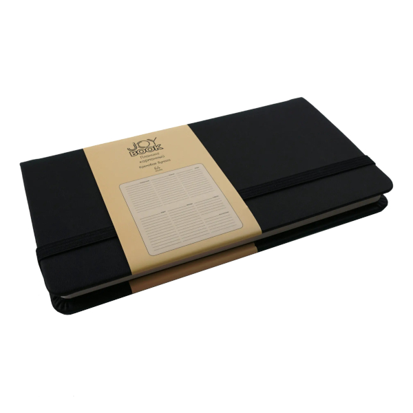 Планинг не дат "Joy Book. Черный агат" 64л, тв.обл., иск.кожа, сшивка ПКДБ246401 Listoff