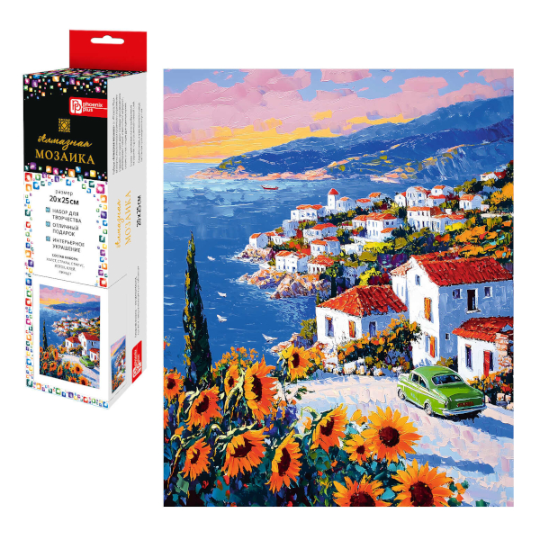 Алмазная мозаика Феникс+ 20*25см "Курортный городок" 70789