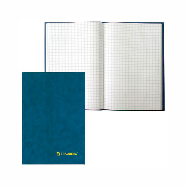 Книга Учета 160л А4 клетка, офсет, тв. бумвинил 130182 Brauberg