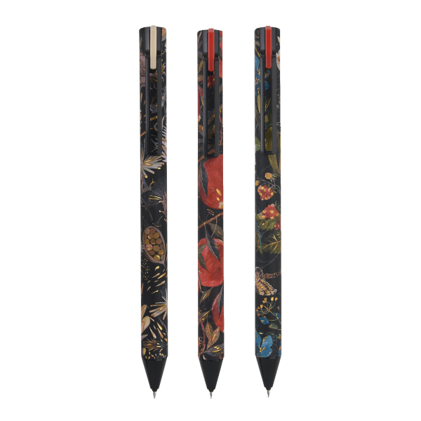 Ручка гелевая автомат. 0,38мм, черный, ассорти корп. "Black night" 20-0467 Bruno Visconti