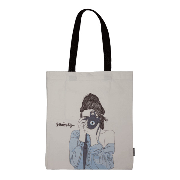 Сумка-шоппер deVENTE "Улыбочку..." 35*40см 7046364