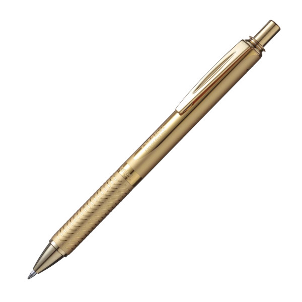 Ручка гелевая Pentel "Energel Sterling" металлический корпус, золотой, черн. стерж., 0,7мм BL407X-A