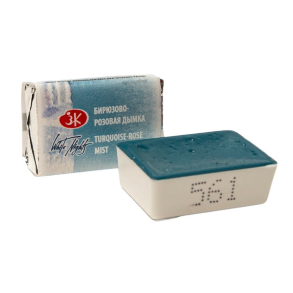 Акварель худож. Невская Палитра "Белые ночи" кювет 2,5 мл бирюзово-розовая дымка 1911561