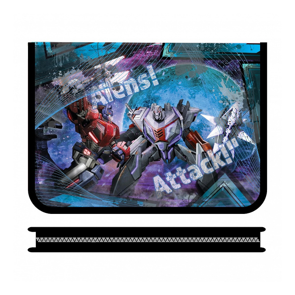 Папка для тетрадей А4 1отд., пластик, молния "Атака роботов" ПМ-А4-04 Пчелка