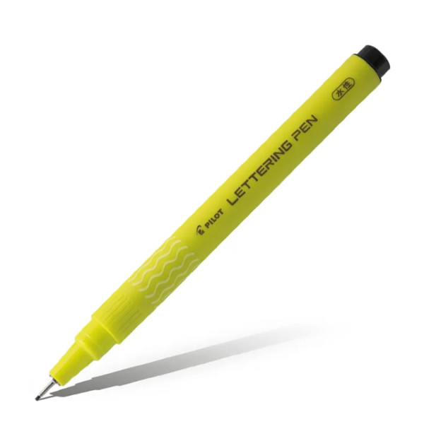 Ручка капиллярная 1мм, черный, корп. салат. "Lettering Pen" SWN-DRL-10 (B) Pilot