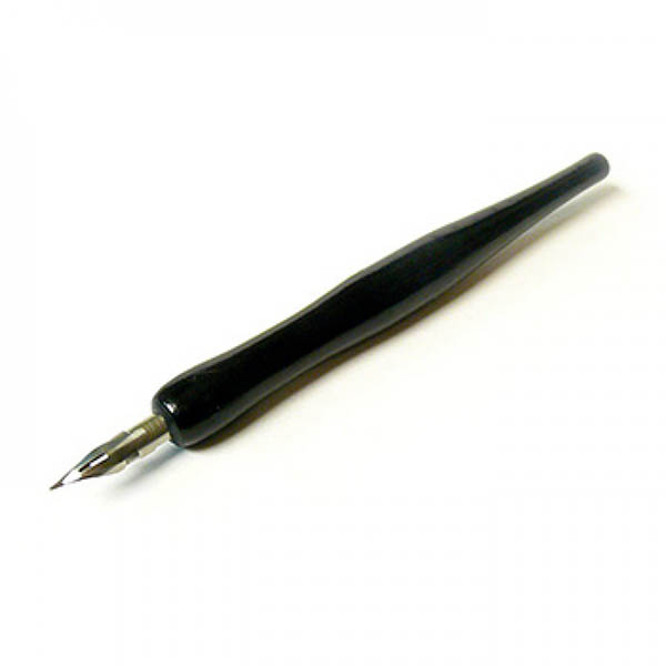 Ручка-держатель для пера, дерев. с пером DK11601 Невская палитра