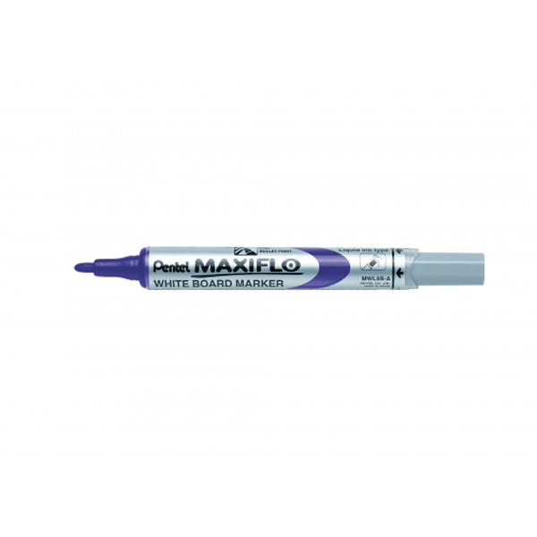 Маркер для доски 4мм, пулевид., фиолетовый, пластик. корп. "Maxiflo" MWL5S-V Pentel