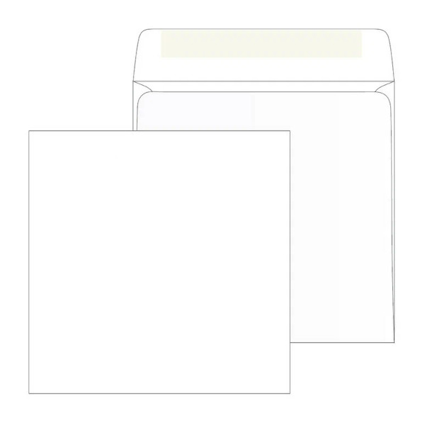 Конверт на 1 CD, бумажный без окна, декстрин, 90г/м2, Packpost