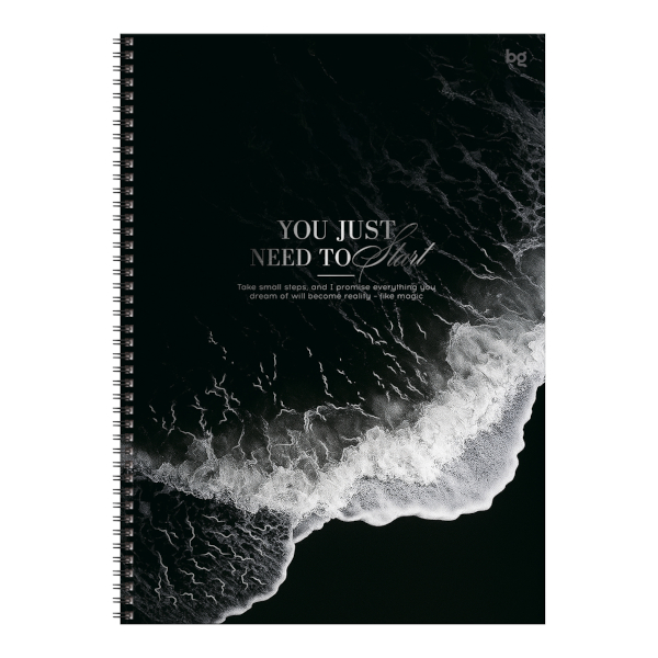 Тетрадь 160л А4 клетка/гребень "Волна вдохновения" тв. обл., рисунок ТТ4гр160_лг_тф 67191 BG