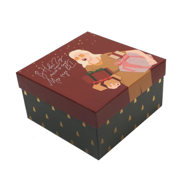 Коробка 14*14*8см "Новогодний" 6943841 Дарите Счастье