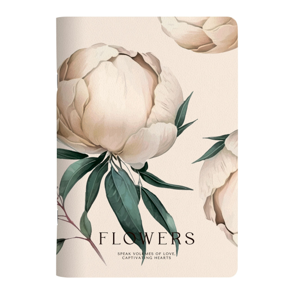 Тетрадь 48л А5+ клетка "Peony. Айвори" картон, рисунок N5283 Be Smart