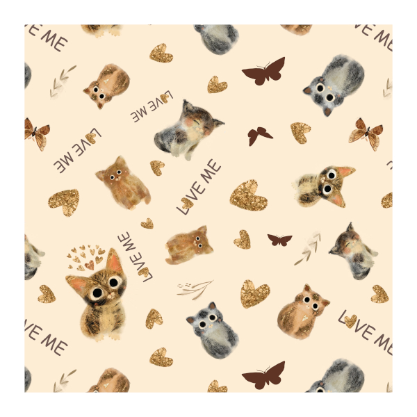 Бумага упаковочная "Love me" мелов., 70*100см, рулон 2-811/07 Bruno Visconti