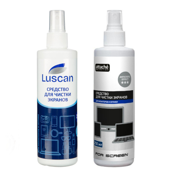Спрей для чистки экрана Luscan/Attache 250мл 127651