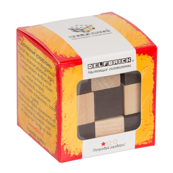 Головоломка деревянная DELFBRICK "Змейка", 1 элемент DLS-05
