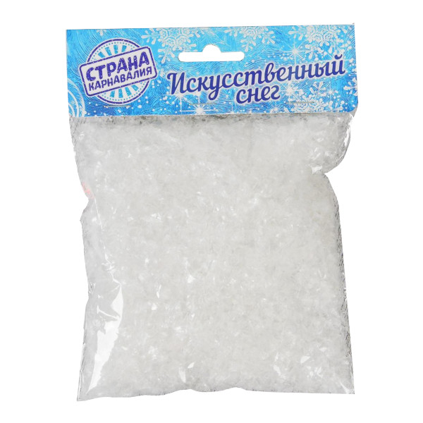 Снег искусственный прозрачный, 50 гр 1373602