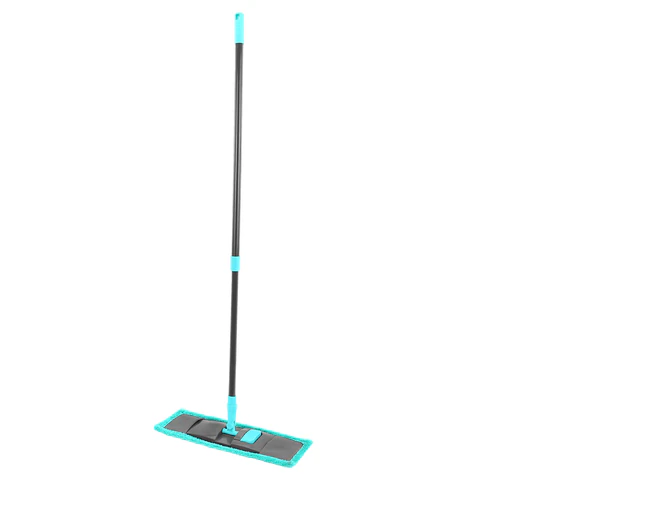 Швабра КОМПЛЕКТ флаундер 40 см + МОП микрофибра (ТИП К) + черенок 70-120 см, ЛЮБАША БЮДЖЕТ, 700052