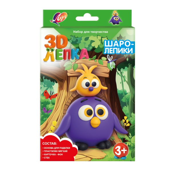 Набор для творчества Луч "Шаролепики. Птички" 3D лепка 35С 2330-08