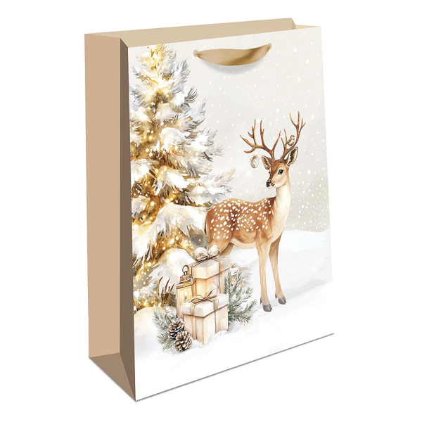 Пакет бумажный 22,3*18*10см "Олень" 1312.925 Арт Дизайн