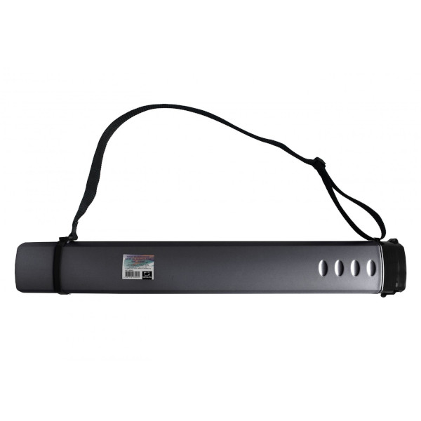 Тубус Малевичъ 195313 раздвижной, на ремне, серый, D90мм