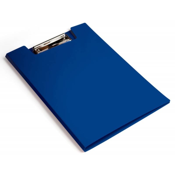 Планшет-папка с зажимом А4 пластик, синий PD602blu Бюрократ