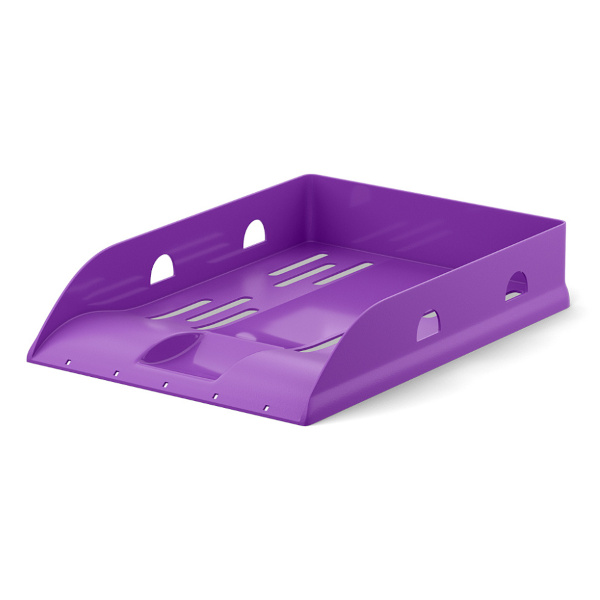 Лоток горизонтальный "Base. Vivid" пластик, фиолетовый 57935 Erich Krause