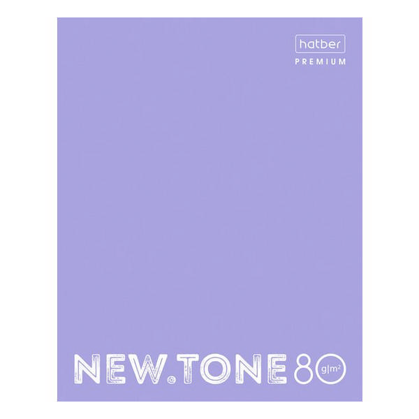 Тетрадь 80л А5 клетка "NEWtone Pastel Лаванда" картон, лавандовый 80Т5лA1_05019 Hatber 