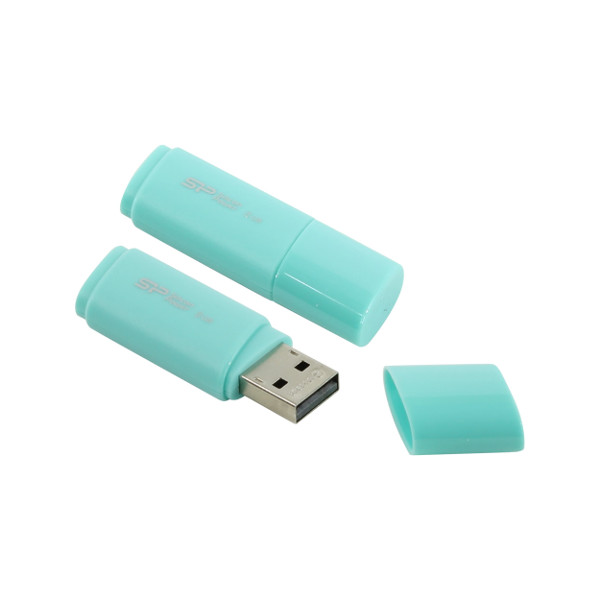 Память Flash Drive 8Gb USB 2.0  Silicon Power Ultima U06 бирюзовая SP008GBUF2U06V1B