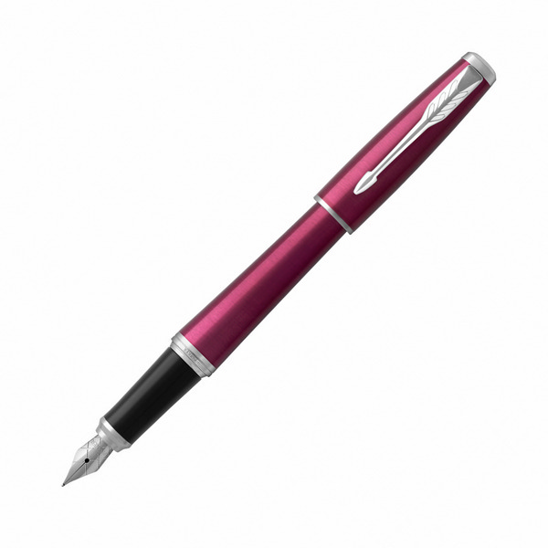 Ручка перьевая PARKER "Urban Vibrant Magenta CT" синий патр., борд. латун. корп., стал. отд. 1931599