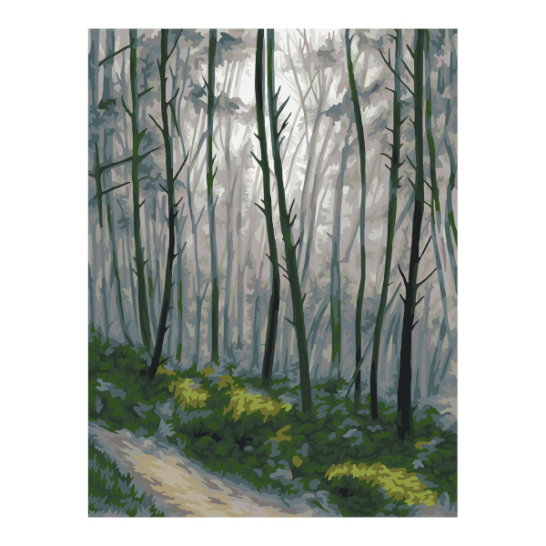 Картина по номерам ФРЕЯ 30*40см "Таинственный лес" PNB/PM-073