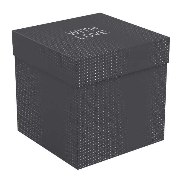 Коробка складная 15*15*15см "Black" черный MS_62564 MESHU.