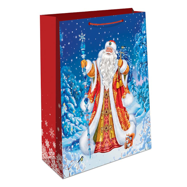 Пакет бумажный 42,5*33*10см "Дед Мороз" 0195.540 Арт Дизайн