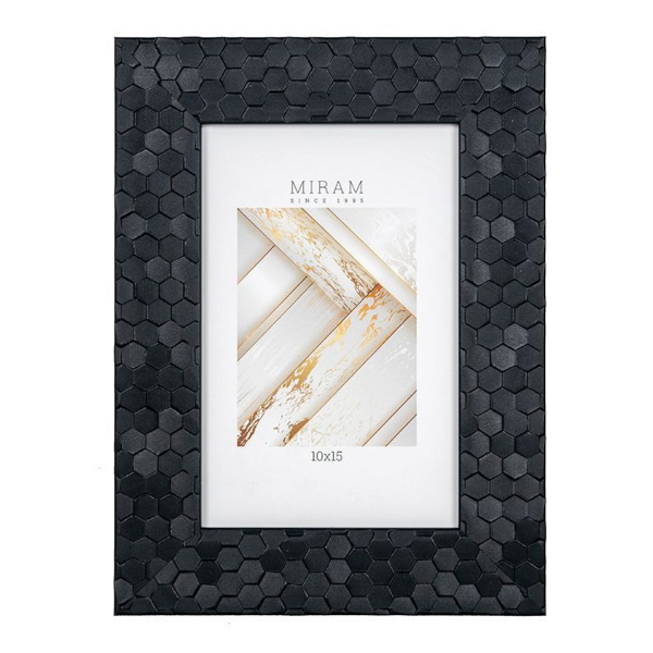 Фоторамка 10*15 пластик, багет 32мм, бежевый, вставка пластик, ножка 653268-4 МИРАМ