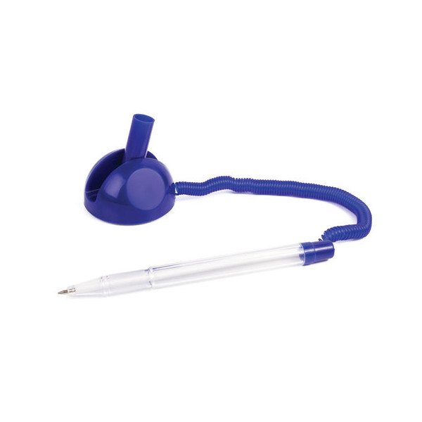 Ручка шар на липучке Brauberg "Стенд-Пен" синяя, корпус синий, 0,5мм 140195