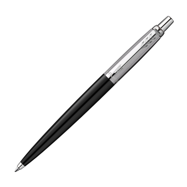 Ручка шар автомат PARKER "Jotter Originals Recycled Black" синяя, корпус сталь, черный 1мм 2183298