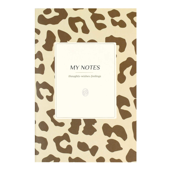 Блокнот А5- 32л "Леопард бежевый" клетка, скоба, мягк.обл., картон, рисунок 72163 Феникс+