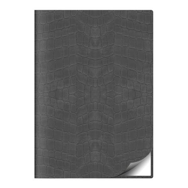 Ежедневник А5 2027г Lamark "Кроко флекс" интегр.обл., иск.кожа, сшивка, серый 27213-GR