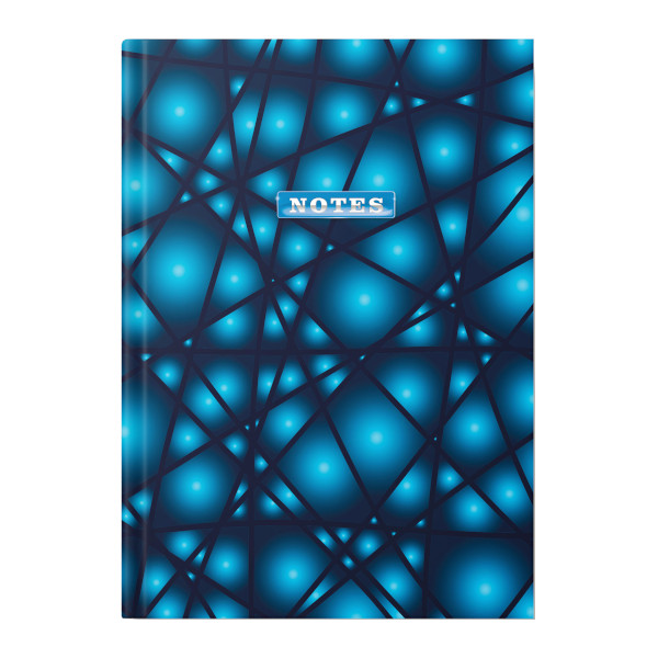 Записная книга А5 160л "Витраж" клетка, сшивка, тв.обл., 7БЦ, рисунок 13487 Academy Style