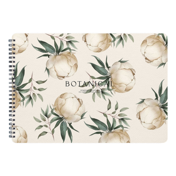 Альбом для рис 40л А4 "Peony. Айвори" рисунуок 120г/м2, гребень N5485 Be Smart