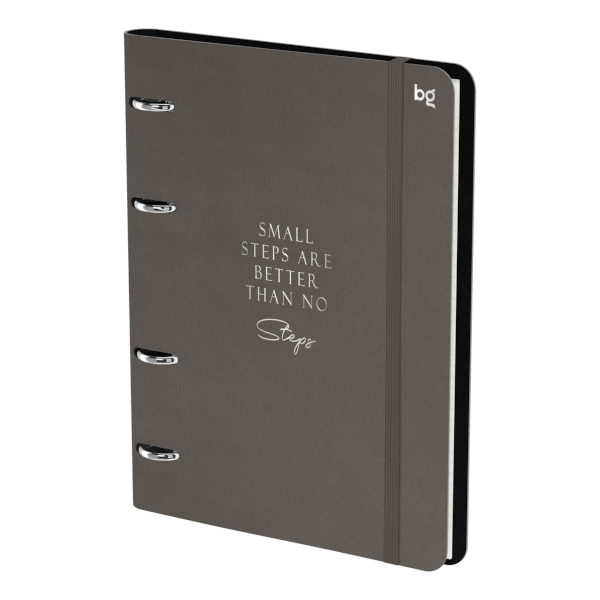 Тетрадь 120л А5 клетка на кольцах "Моно.Коричневый" иск.кожа, коричневый N5r120 59502 BG