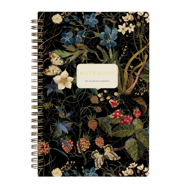 Тетрадь 60л А5 клетка/гребень "Лесные ягоды" картон, рисунок 7-60-201/26 Bruno Visconti